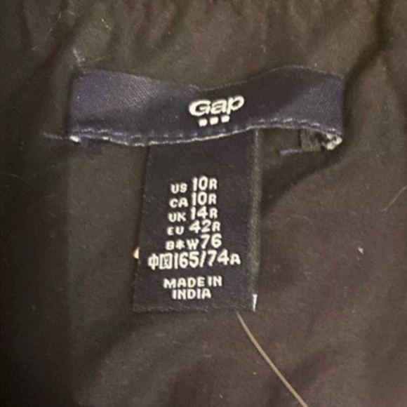 GAP BLACK AND CREAM MINI SKIRT SIZE 10 - Picture 7 of 9